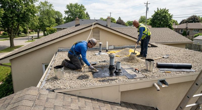 Tar And Gravel Roof Repair in Huron, OH