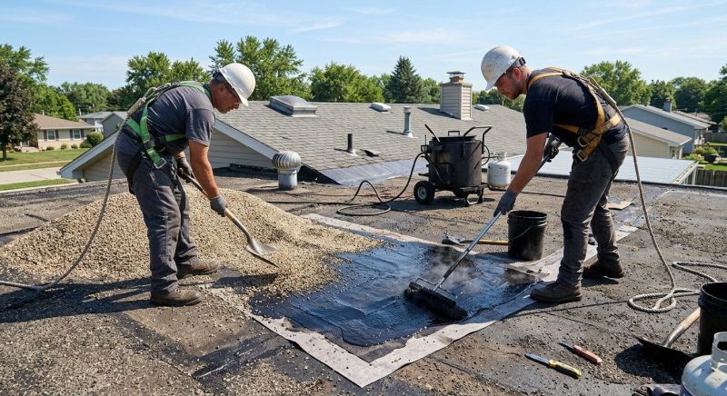Tar And Gravel Roof Repair in Westlake, OH