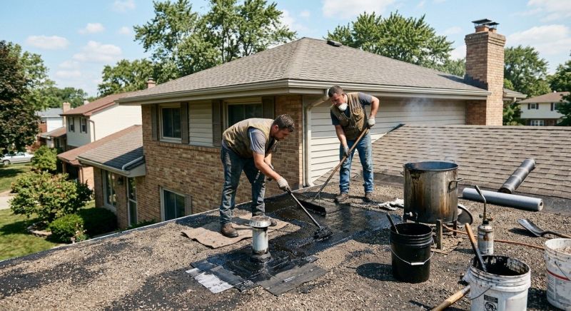 Tar Roof Repair in North Olmsted, OH