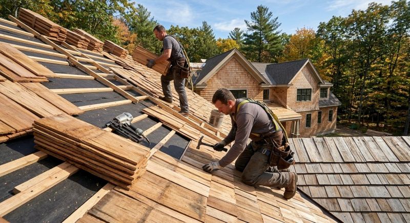 Wood Roofing Installation in Columbia Station, OH
