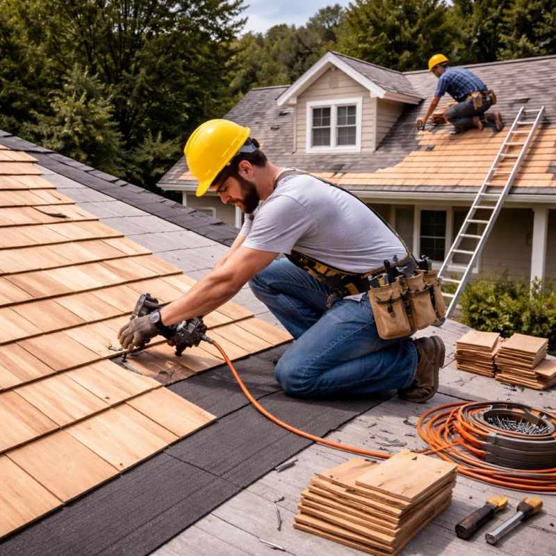Wood Roofing Installation in North Ridgeville, OH