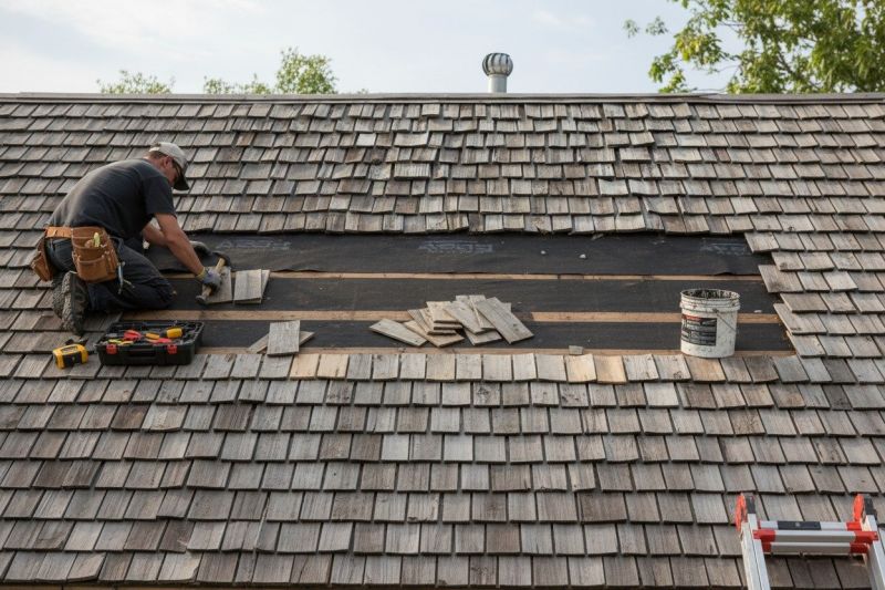 Wood Shake Roof Repair in Brunswick, OH