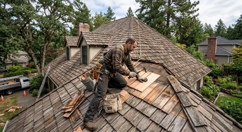 Wood Shake Roof Repair in North Ridgeville, OH