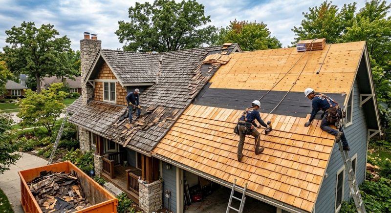 Wood Shake Roof Replacement in Grafton, OH