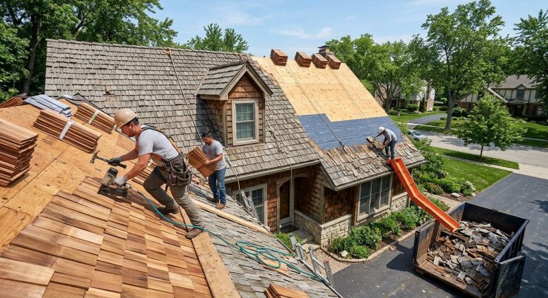 Wood Shake Roof Replacement in North Ridgeville, OH