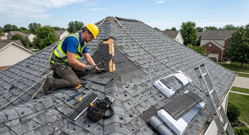 Hail Damage Roof Repair in Huron, OH